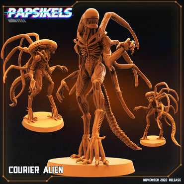 3D Printed Papsikels Cyberpunk Sci-Fi Courier Alien - 28mm 32mm (Online Only)