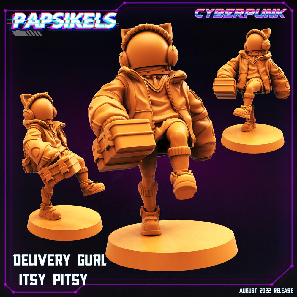 3D Printed Papsikels Cyberpunk Sci-Fi Cyber Delivery Set - 28mm 32mm (Online Only)