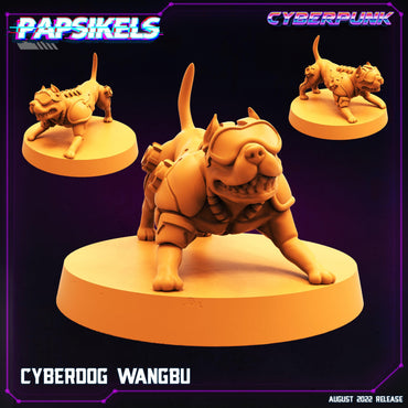 3D Printed Papsikels Cyberpunk Sci-Fi Cyber Dog Wangbu - 28mm 32mm (Online Only)