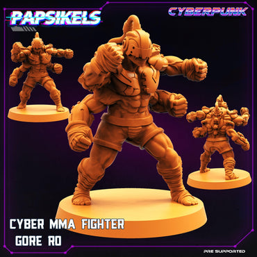 3D Printed Papsikels Cyberpunk Sci-Fi Cyber Mma fighter Gore Ro - 28mm 32mm (Online Only)