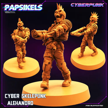 3D Printed Papsikels Cyberpunk Sci-Fi Cyber Skelepunk Set- 28mm 32mm (Online Only)