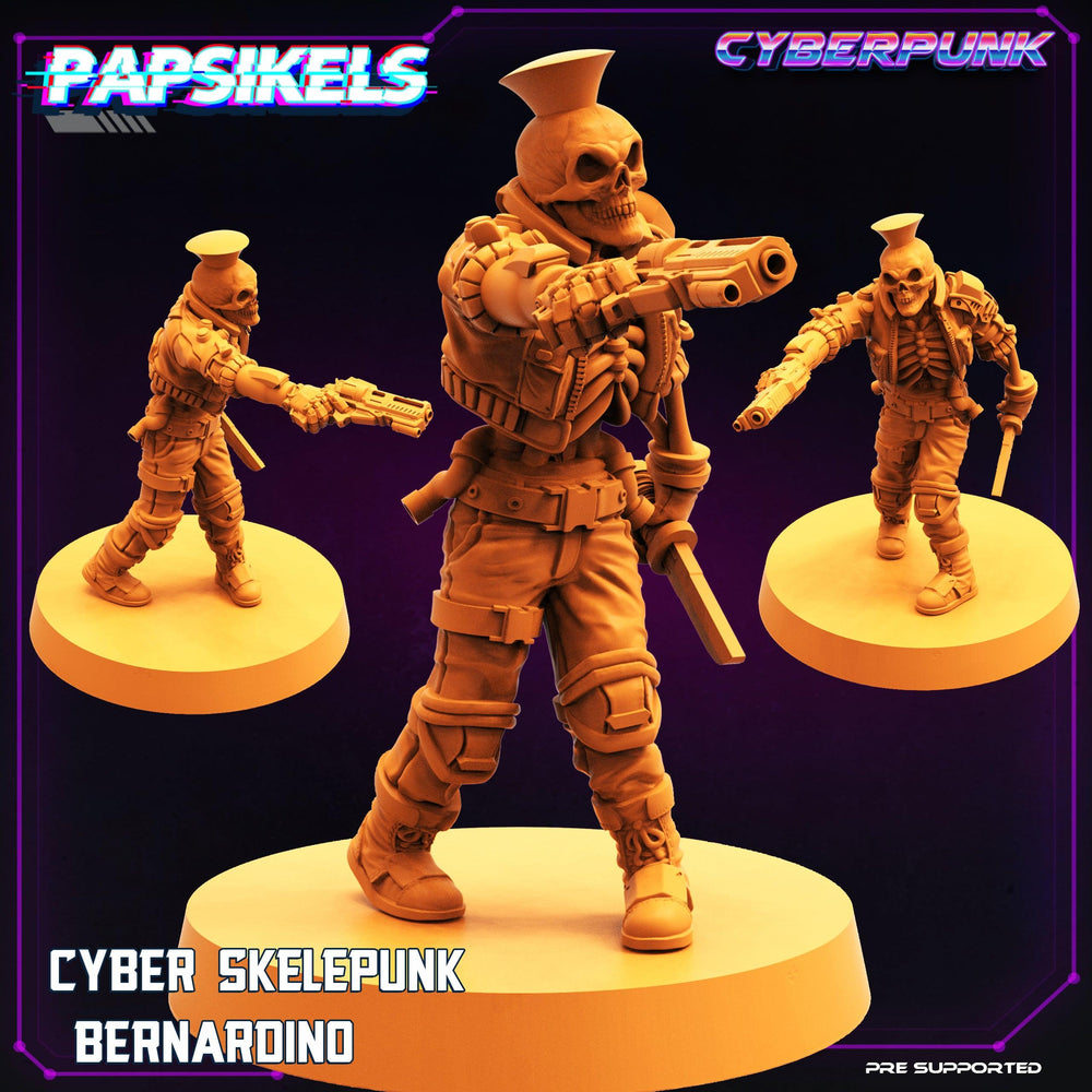 3D Printed Papsikels Cyberpunk Sci-Fi Cyber Skelepunk Set- 28mm 32mm (Online Only)