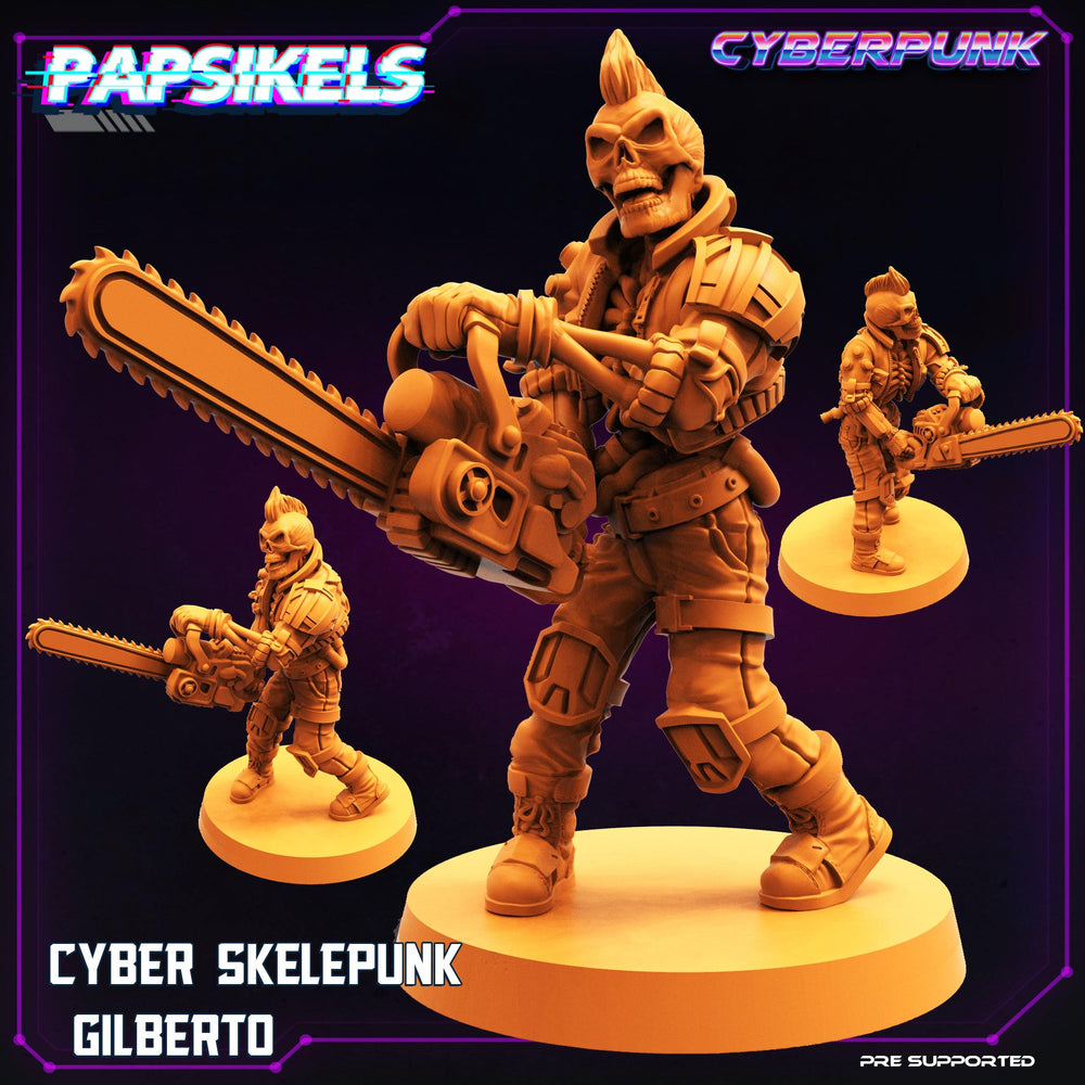 3D Printed Papsikels Cyberpunk Sci-Fi Cyber Skelepunk Set- 28mm 32mm (Online Only)