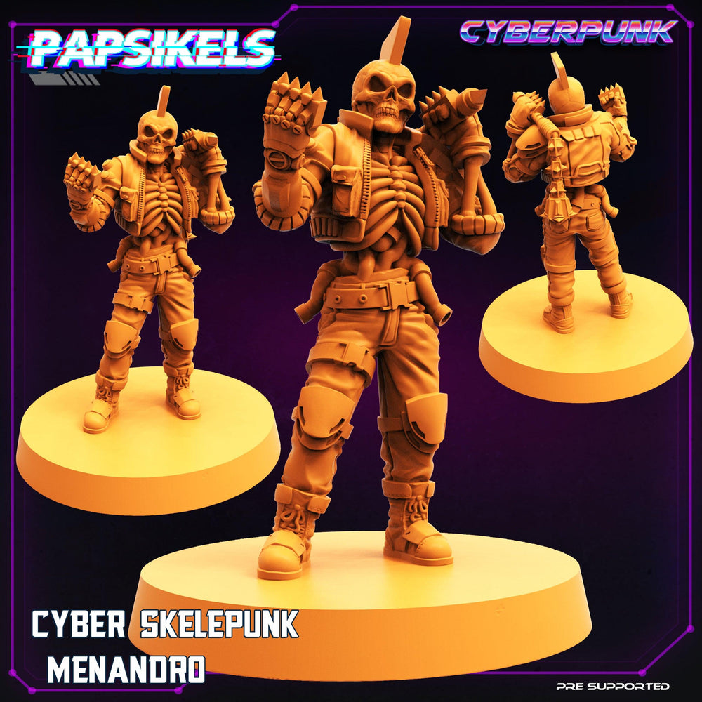 3D Printed Papsikels Cyberpunk Sci-Fi Cyber Skelepunk Set- 28mm 32mm (Online Only)