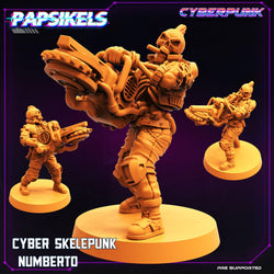 3D Printed Papsikels Cyberpunk Sci-Fi Cyber Skelepunk Set- 28mm 32mm (Online Only)