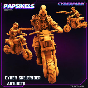 3D Printed Papsikels Cyberpunk Sci-Fi Cyber Skelerider Arturito - 28mm 32mm (Online Only)
