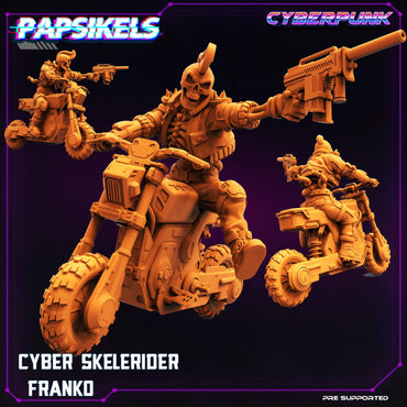 3D Printed Papsikels Cyberpunk Sci-Fi Cyber Skelerider Franko - 28mm 32mm (Online Only)