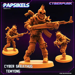 3D Printed Papsikels Cyberpunk Sci-Fi Cyber Skelethug Set - 28mm 32mm (Online Only)