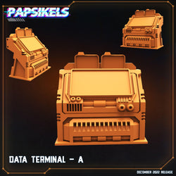 3D Printed Papsikels Cyberpunk Sci-Fi Data Terminal Set 1 - 28mm 32mm (Online Only)