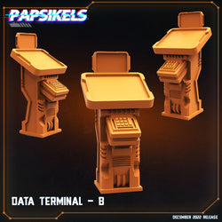 3D Printed Papsikels Cyberpunk Sci-Fi Data Terminal Set 1 - 28mm 32mm (Online Only)