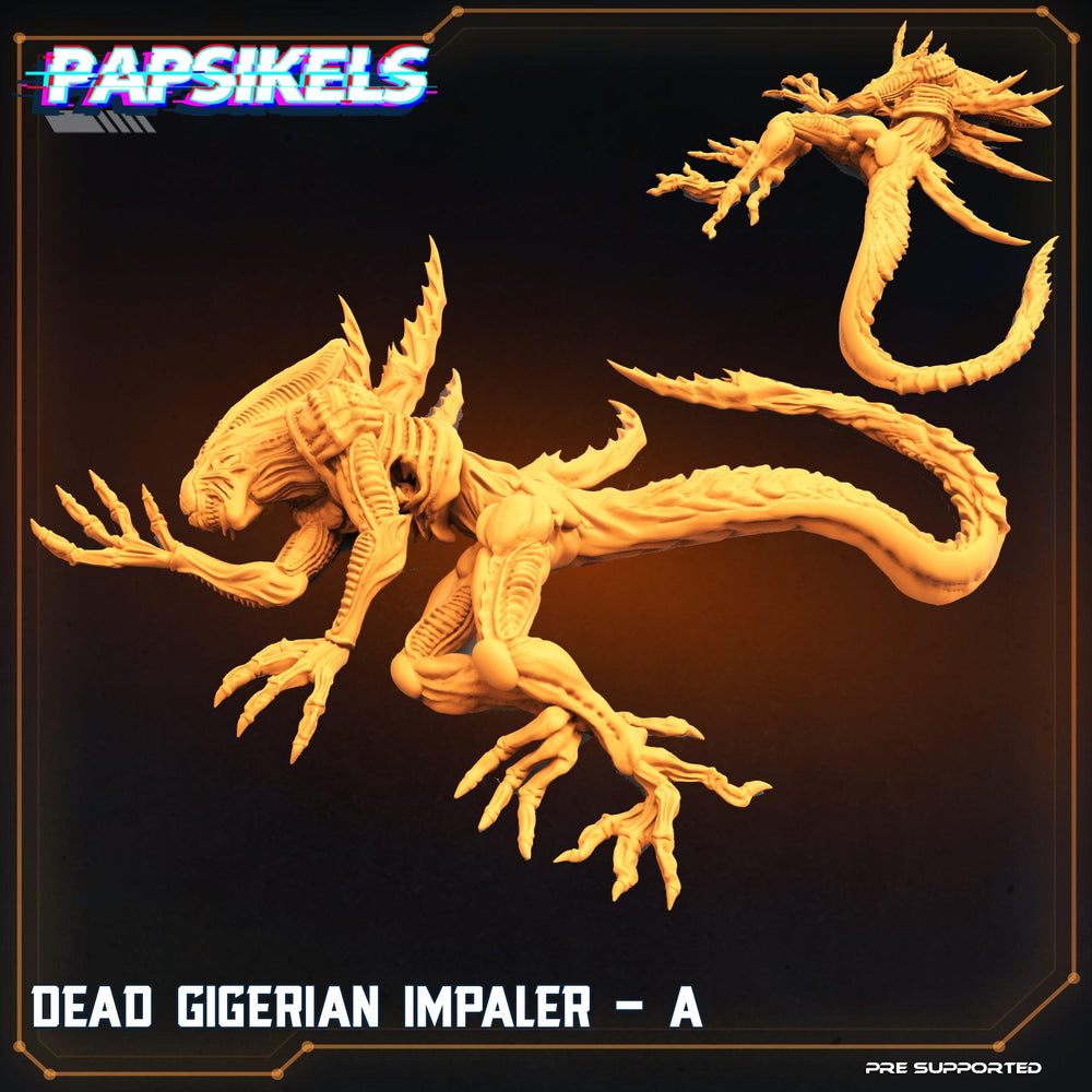 3D Printed Papsikels Cyberpunk Sci-Fi Dead Gigerian Impaler Set - 28mm 32mm (Online Only)