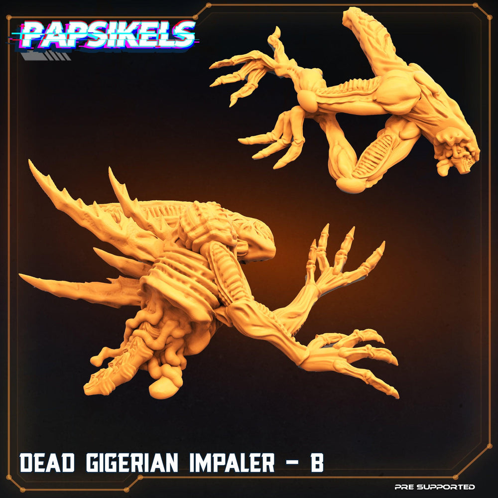 3D Printed Papsikels Cyberpunk Sci-Fi Dead Gigerian Impaler Set - 28mm 32mm (Online Only)
