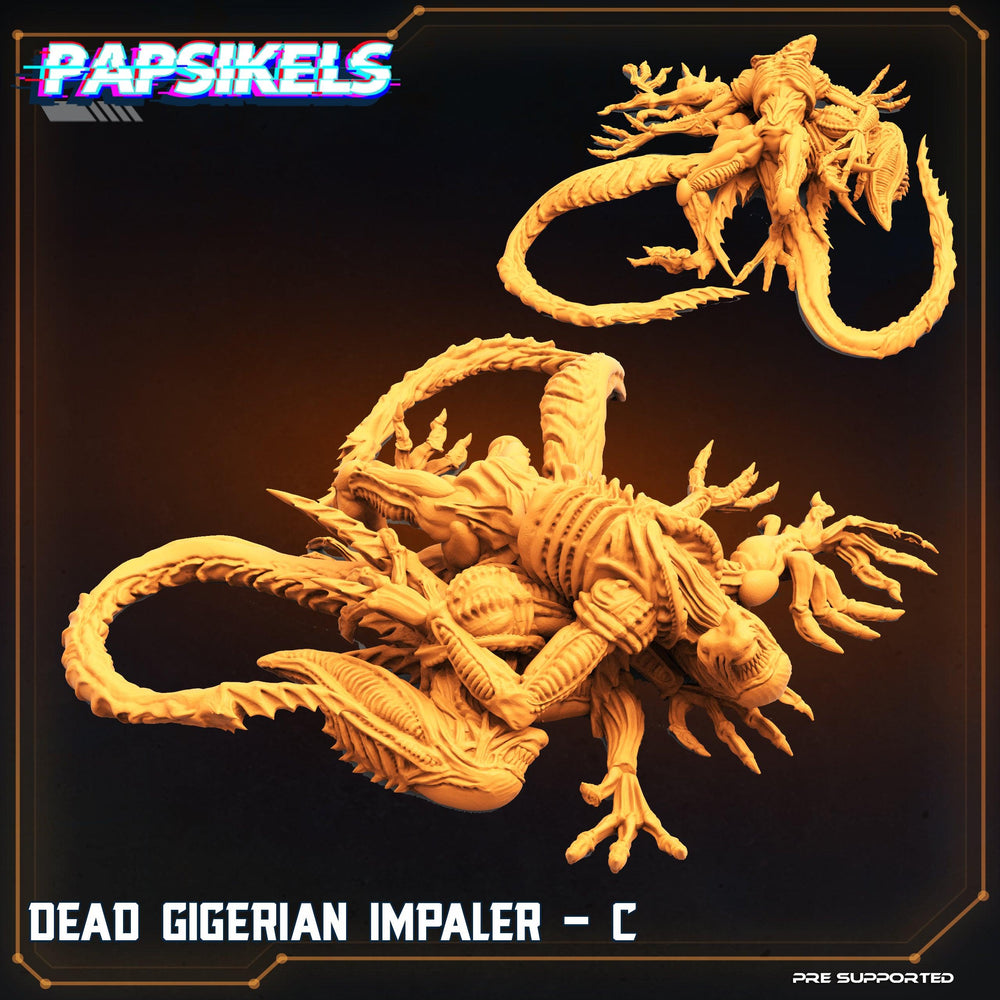 3D Printed Papsikels Cyberpunk Sci-Fi Dead Gigerian Impaler Set - 28mm 32mm (Online Only)