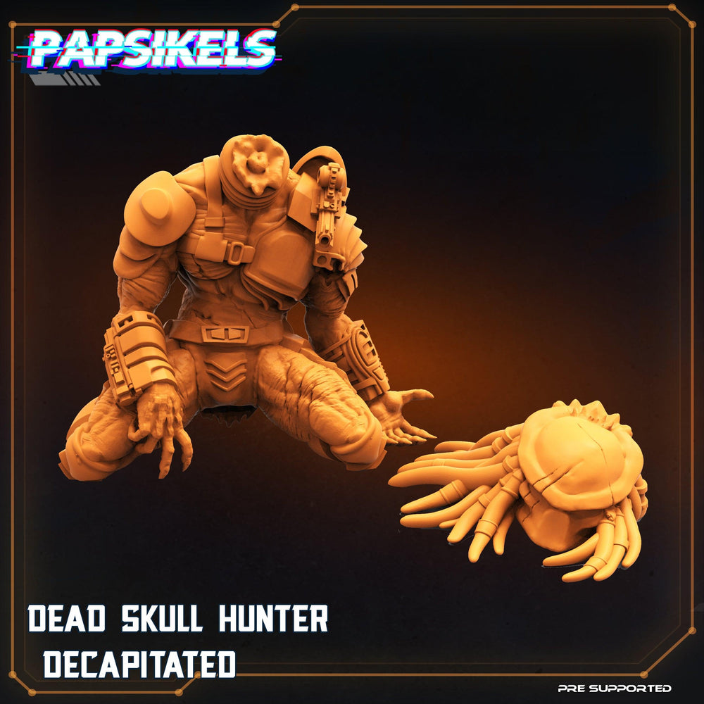 3D Printed Papsikels Cyberpunk Sci-Fi Dead Skull Hunter Headless - 28mm 32mm (Online Only)