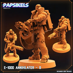 3D Printed Papsikels Cyberpunk Sci-Fi E-1000 Annihilator Set - 28mm 32mm (Online Only)