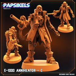 3D Printed Papsikels Cyberpunk Sci-Fi E-1000 Annihilator Set - 28mm 32mm (Online Only)