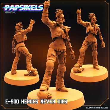 3D Printed Papsikels Cyberpunk Sci-Fi E-900 Set - 28mm 32mm (Online Only)