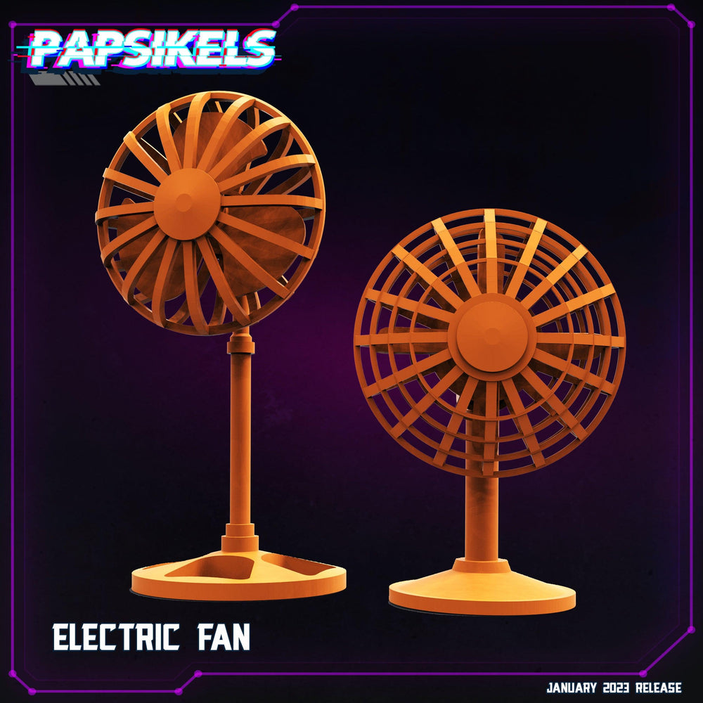 3D Printed Papsikels Cyberpunk Sci-Fi Electric Fan Set 1 28mm 32mm (Online Only)