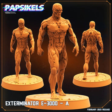 3D Printed Papsikels Cyberpunk  Sci-Fi - Exterminator E-3000 - A - 28mm 32mm (Online Only)