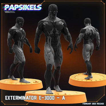 3D Printed Papsikels Cyberpunk  Sci-Fi - Exterminator E-3000 - A - 28mm 32mm (Online Only)