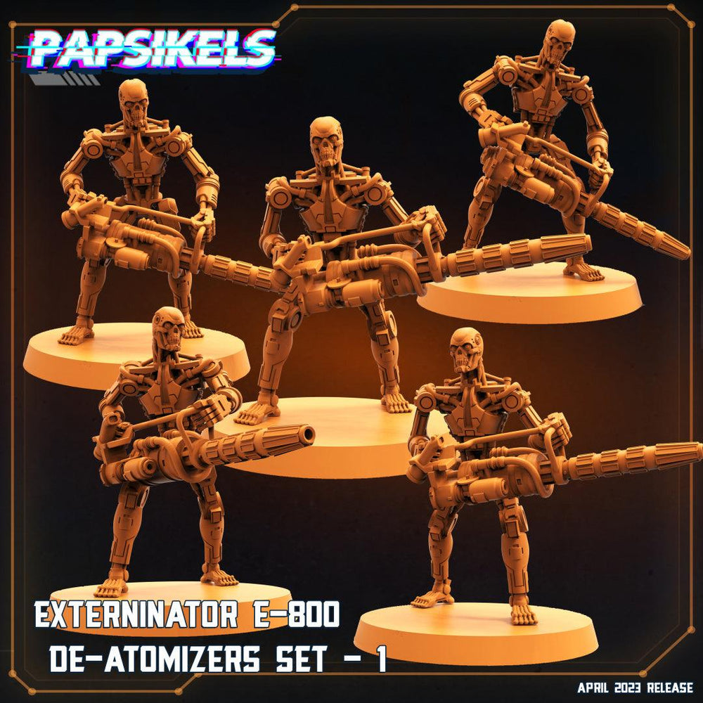 3D Printed Papsikels Cyberpunk Sci-Fi - Exterminator E 800 De-atomizers Set 1 - 28mm 32mm (Online Only)
