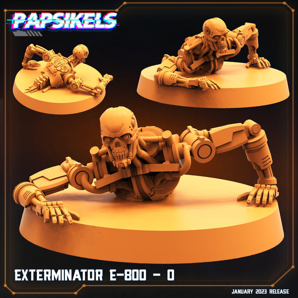 3D Printed Papsikels Cyberpunk  Sci-Fi - Exterminator E 800 O - 28mm 32mm (Online Only)