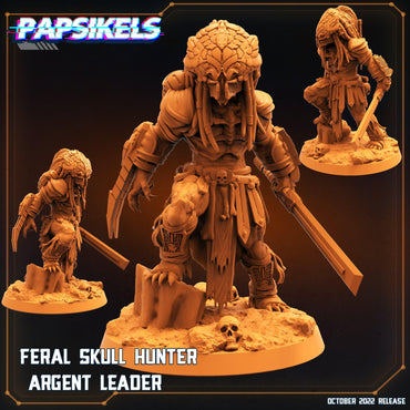 3D Printed Papsikels Cyberpunk Sci-Fi Feral Vixen Skull Hunter Set - 28mm 32mm (Online Only)