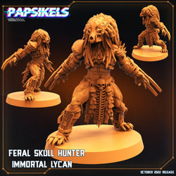 3D Printed Papsikels Cyberpunk Sci-Fi Feral Vixen Skull Hunter Set - 28mm 32mm (Online Only)