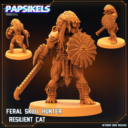 3D Printed Papsikels Cyberpunk Sci-Fi Feral Vixen Skull Hunter Set - 28mm 32mm (Online Only)