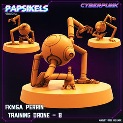 3D Printed Papsikels Cyberpunk Sci-Fi Fkmsa Hanno Drone Set - 28mm 32mm (Online Only)