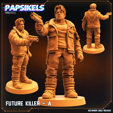 3D Printed Papsikels Cyberpunk Sci-Fi Future Killer A  28mm 32mm (Online Only)