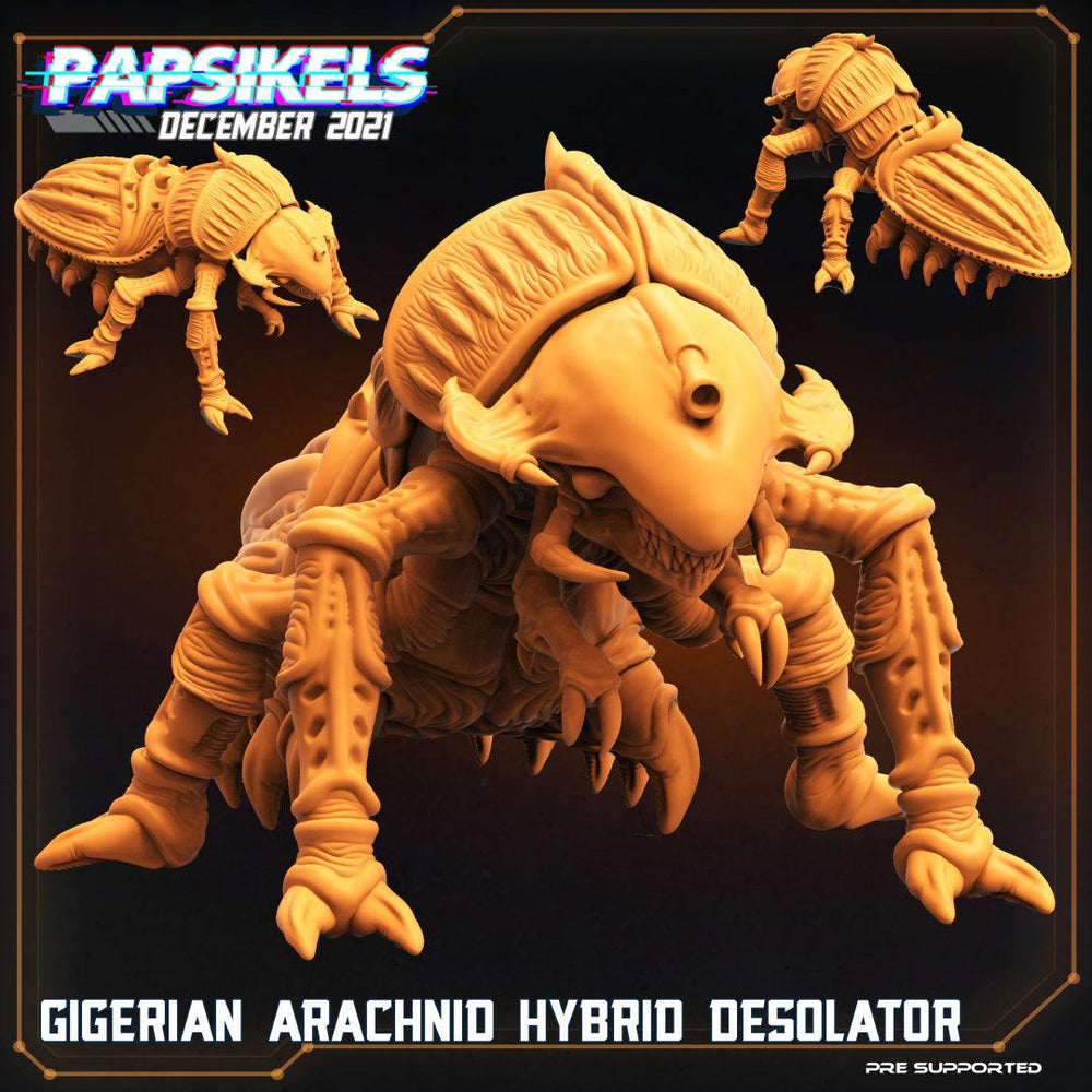 3D Printed Papsikels Cyberpunk Sci-Fi Gigerian Arachnid Hybrid Desolator - 28mm 32mm (Online Only)