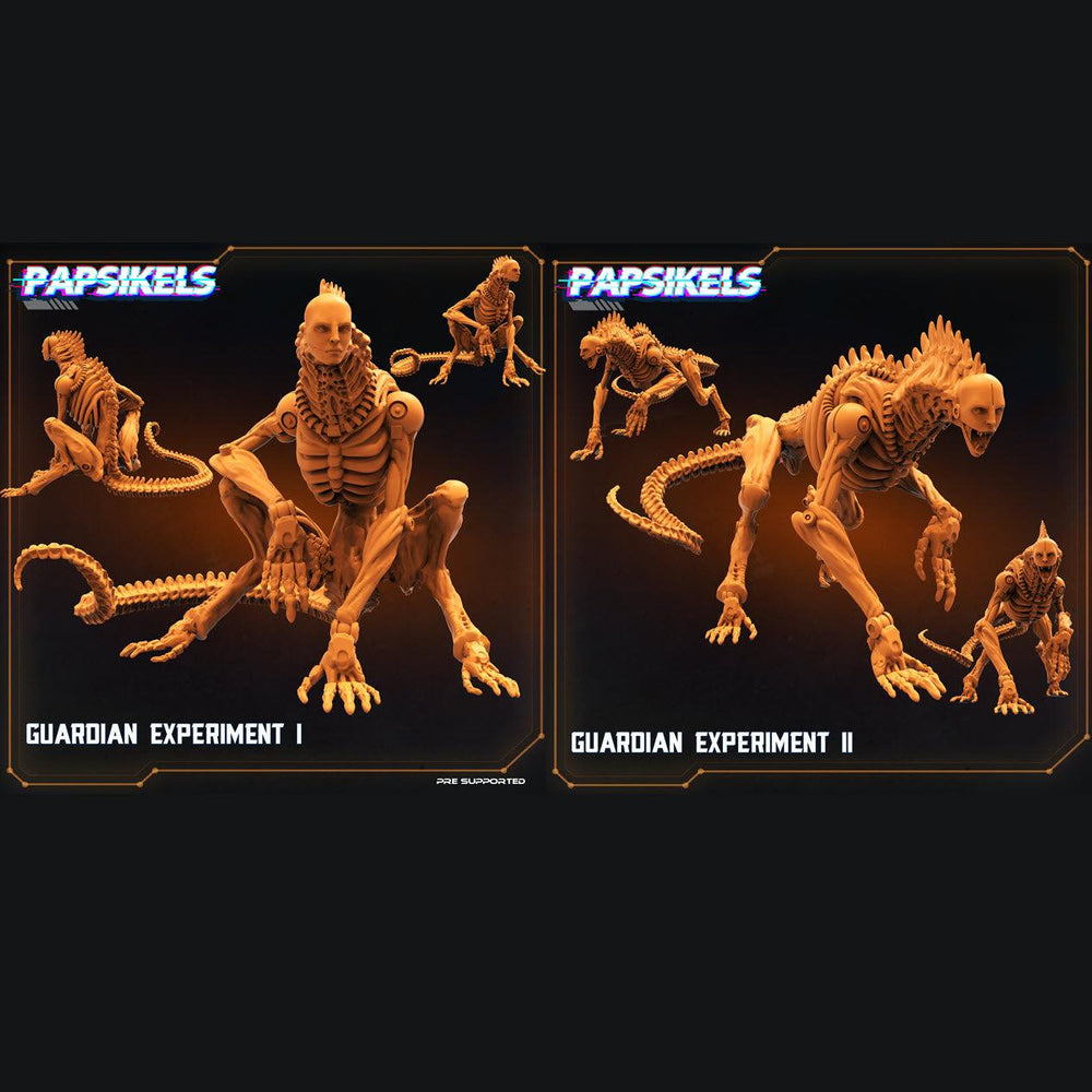 3D Printed Papsikels Cyberpunk Sci-Fi Guardian Experiment Set 2 - 28mm 32mm (Online Only)