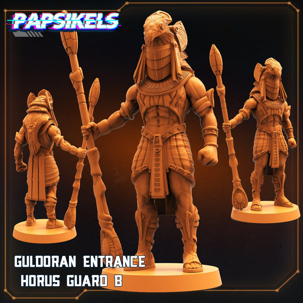 3D Printed Papsikels Cyberpunk Sci-Fi - Guldoran Entrance Guard Set - Star Entrance 28mm 32mm (Online Only)