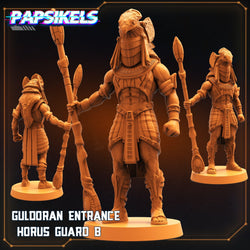 3D Printed Papsikels Cyberpunk Sci-Fi - Guldoran Entrance Guard Set - Star Entrance 28mm 32mm (Online Only)
