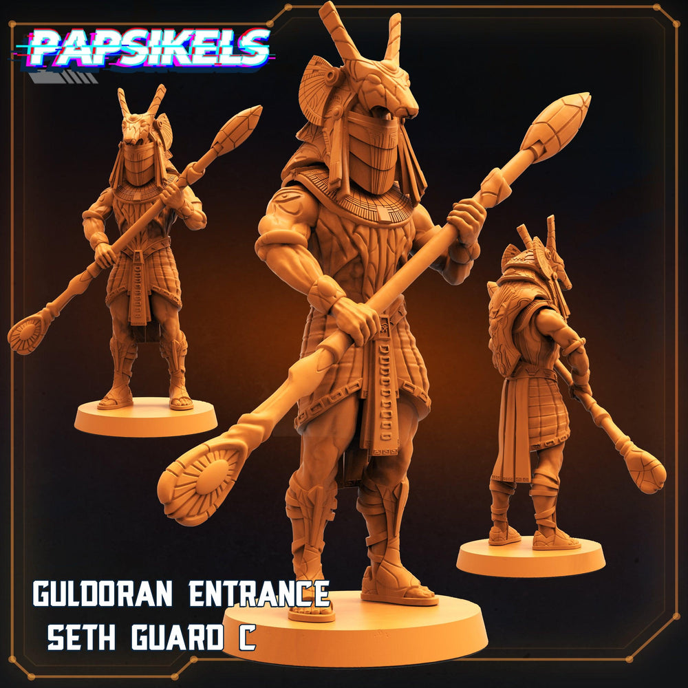 3D Printed Papsikels Cyberpunk Sci-Fi - Guldoran Entrance Guard Set - Star Entrance 28mm 32mm (Online Only)