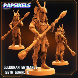 3D Printed Papsikels Cyberpunk Sci-Fi - Guldoran Entrance Guard Set - Star Entrance 28mm 32mm (Online Only)