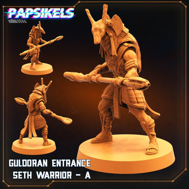 3D Printed Papsikels Cyberpunk Sci-Fi - Guldoran Entrance Warrior Set - Star Entrance 28mm 32mm (Online Only)