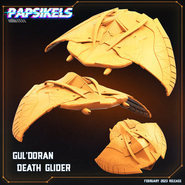 3D Printed Papsikels Cyberpunk  Sci-Fi Guldoran Ndeath Glider - 28mm 32mm (Online Only)