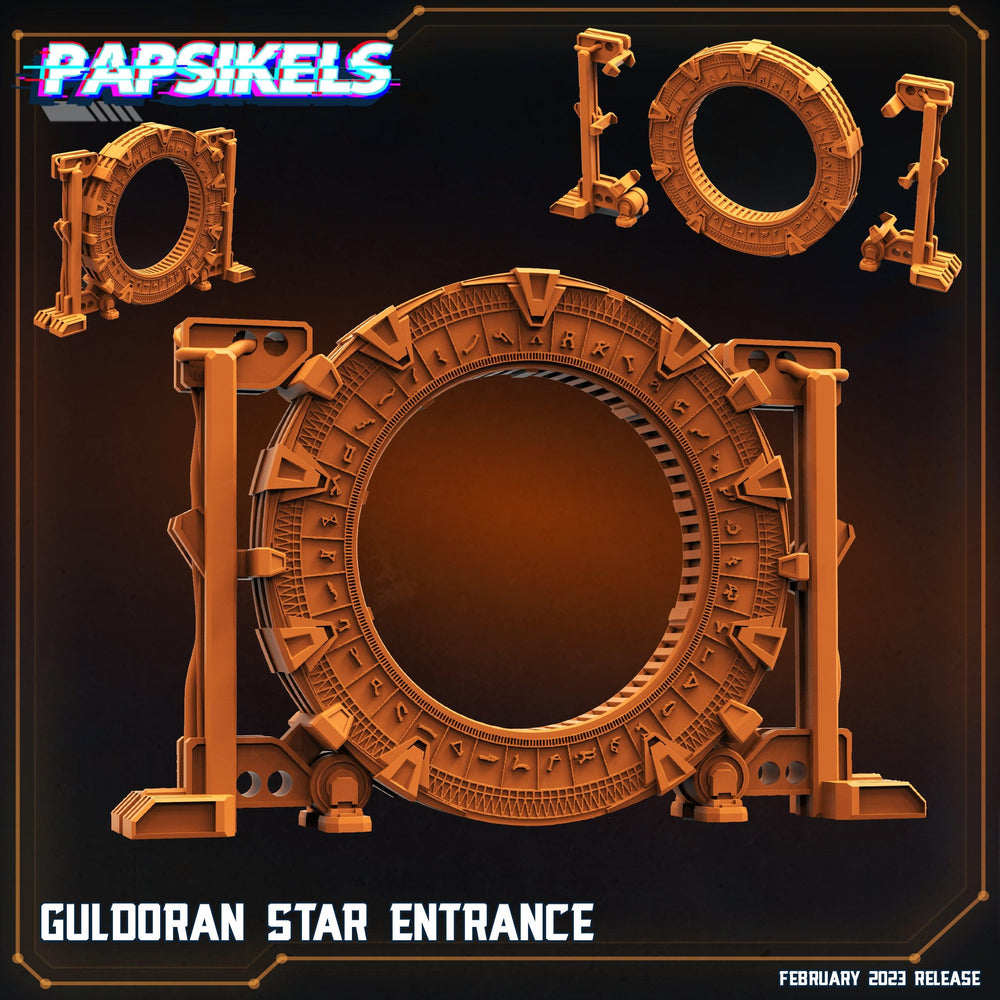 3D Printed Papsikels Cyberpunk  Sci-Fi - Guldoran Star Entrance - 28mm 32mm (Online Only)