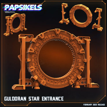 3D Printed Papsikels Cyberpunk  Sci-Fi - Guldoran Star Entrance - 28mm 32mm (Online Only)