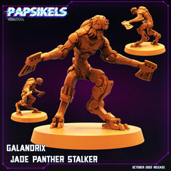 3D Printed Papsikels Cyberpunk Sci-Fi Jade Panther Stalker Set - 28mm 32mm (Online Only)