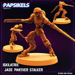 3D Printed Papsikels Cyberpunk Sci-Fi Jade Panther Stalker Set - 28mm 32mm (Online Only)