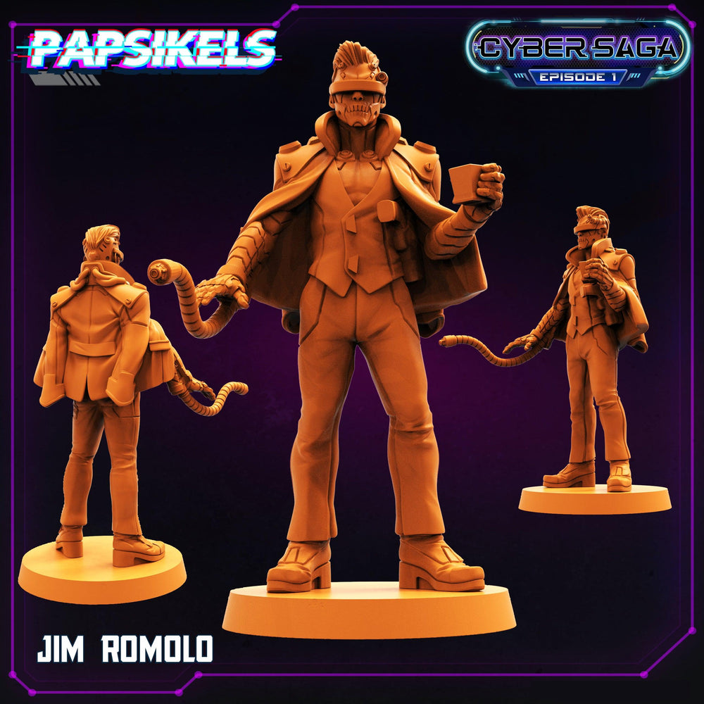3D Printed Papsikels Cyberpunk Sci-Fi Jim Romolo Cyber Saga - 28mm 32mm (Online Only)