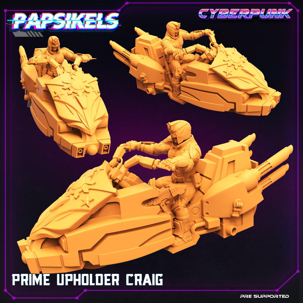 3D Printed Papsikels Cyberpunk Sci-Fi Law Upholders Set - 28mm 32mm (Online Only)