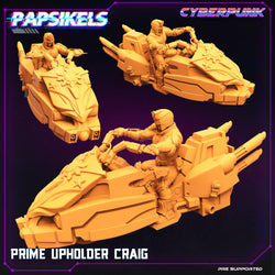 3D Printed Papsikels Cyberpunk Sci-Fi Law Upholders Set - 28mm 32mm (Online Only)