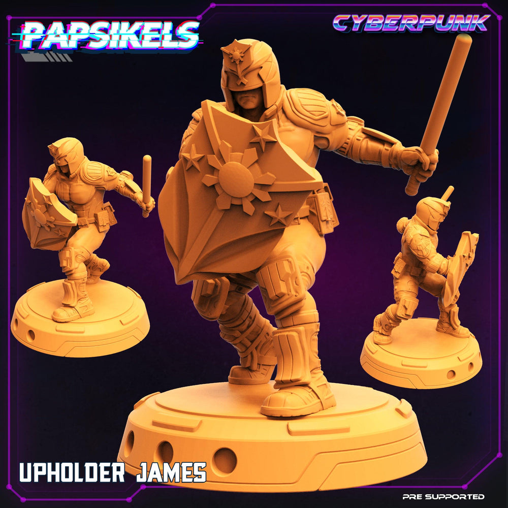 3D Printed Papsikels Cyberpunk Sci-Fi Law Upholders Set - 28mm 32mm (Online Only)