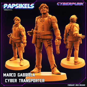 3D Printed Papsikels Cyberpunk  Sci-Fi Marco Gabriela Cyber Transporter - 28mm 32mm (Online Only)