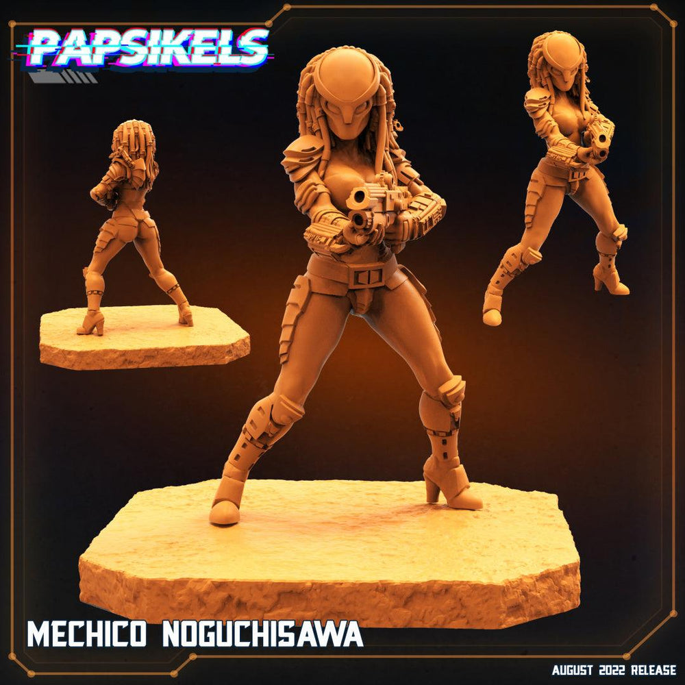 3D Printed Papsikels Cyberpunk Sci-Fi Mechico Noguchisawa - 28mm 32mm (Online Only)