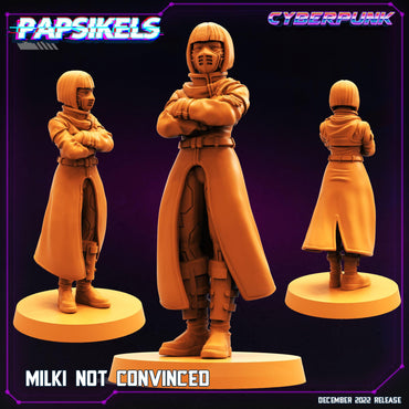 3D Printed Papsikels Cyberpunk Sci-Fi Milki Not Convinced - 28mm 32mm (Online Only)